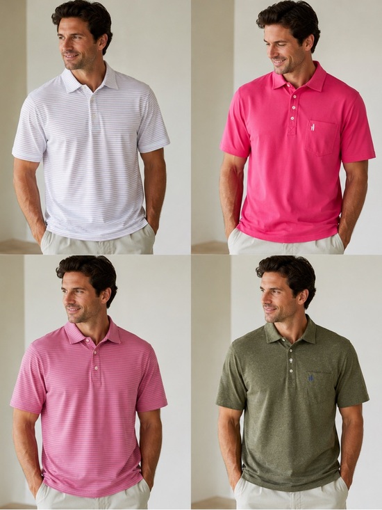 johnnie-O Other - johnnie-O Men’s Large Polo Shirt Lot of 4 Multi Color Golf Coastal Stretch
